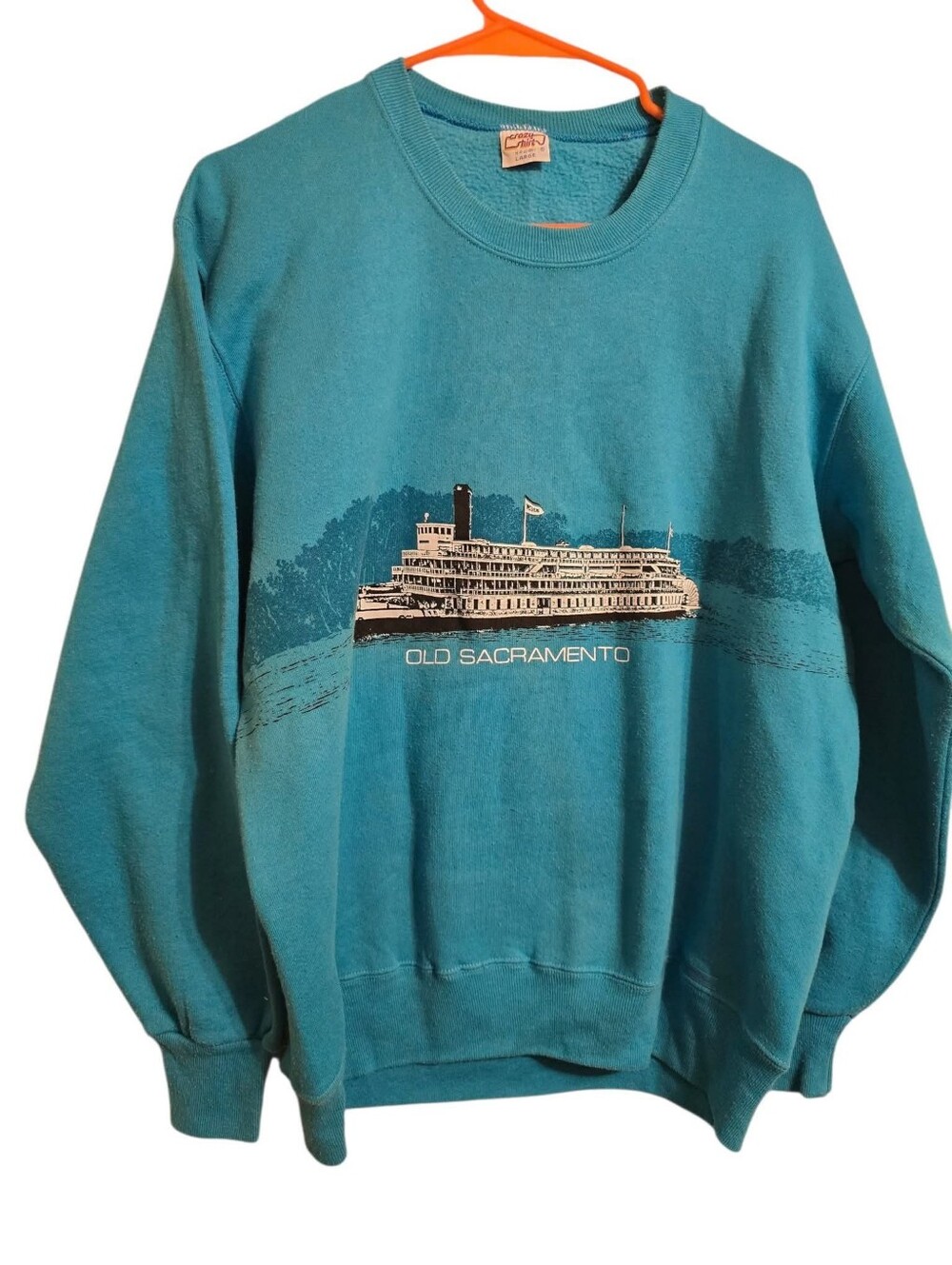 Vintage | Old Sacramento Teal Crewneck Sweatshirt